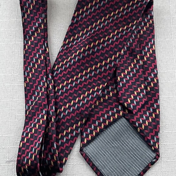 Peebles Exective Collection Men Tie Multi Color 100% Silk Nectie Handmade - Picture 4 of 10